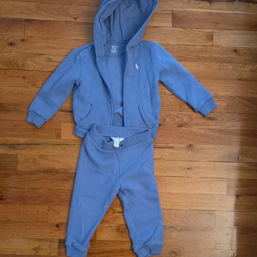 Polo by Ralph Lauren Blue Kids Jogger Set